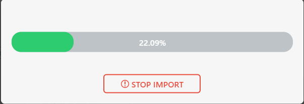Importando backup all in one