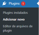 Adicionar novo plugin wordpress