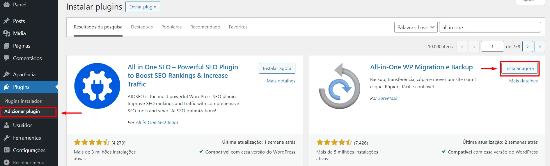 All in One WP Migration