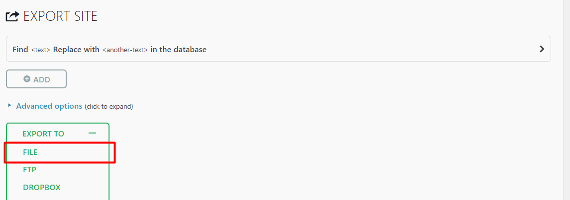 Export to file all in one