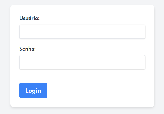 Formulario HTML basico de login com Tailwind