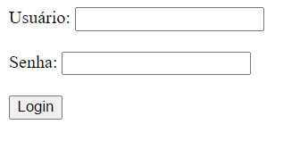 Formulario HTML basico de login