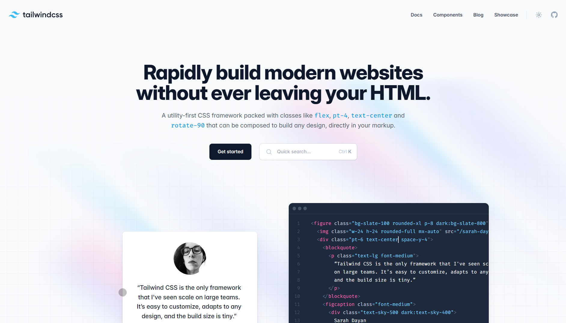 Site tailwind css