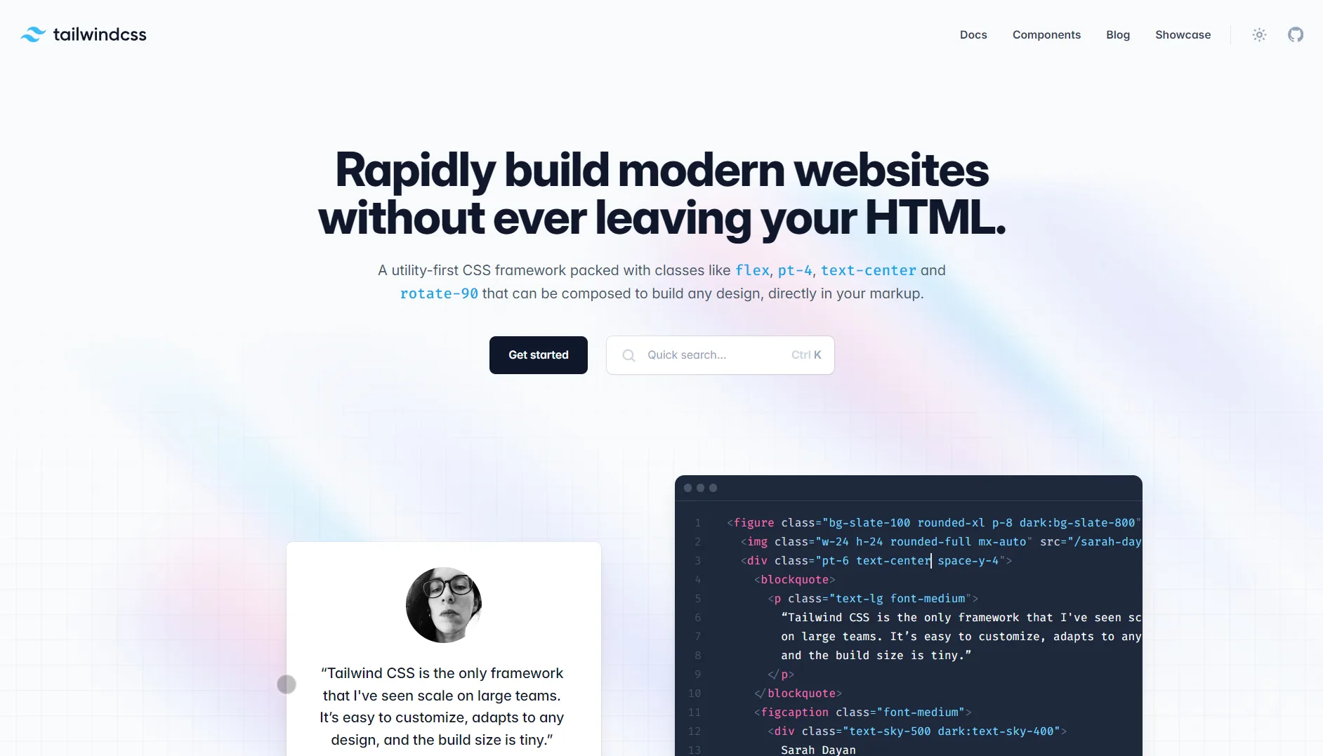 Site tailwind css