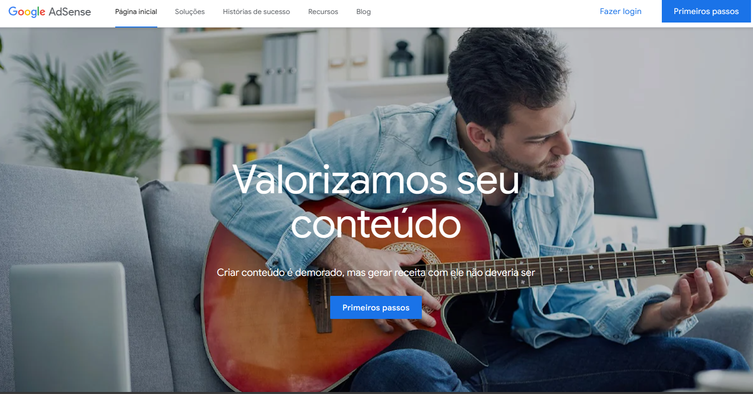 Como monetizar seu site com Google AdSense